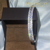 Bohemia Bridal Bracelet 18K White Gold Filled/ Avas Collection Bracelet Bangles