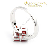 Red Poker Shape Joker Ring - Avas Collection