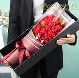 33Pcs Elegant Soap Rose Bouquet Artificial & Dried Flowers