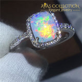 5 colors 10k White Gold Filled Ring - Avas Collection