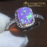 5 colors 10k White Gold Filled Ring - Avas Collection