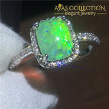 5 colors 10k White Gold Filled Ring - Avas Collection