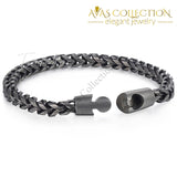 Black Tone Stainless Steel Chain & Link Bracelets
