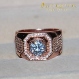 3 Carat Rose Gold Wedding Band Rings