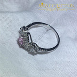 Heart Shape Pink Promise Ring Rings