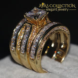 3-In-1 14Kt Yellow Gold Filled Rings