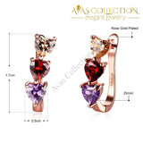Romantic Heart Earrings Clip