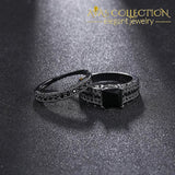 Black Gold Engagement Ring Rings