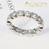 Women's Eternity Band 18k GP White Gold - Avas Collection