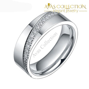 6Mm Silver Titanium Ring Rings
