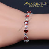 New Arrival Red Heart 4Pcs Set Jewelry Sets