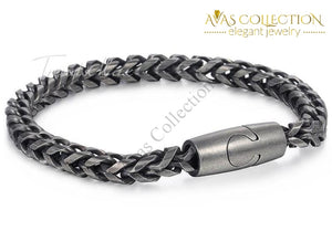 Black Tone Stainless Steel Chain & Link Bracelets