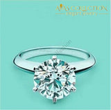 Elegant Six Claws 1Ct Engagement Ring Rings