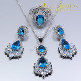 4PCS Jewelry Set Natural Blue - Avas Collection