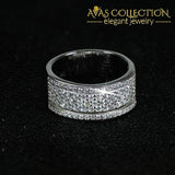 925 Sterling Silver Big Luxury Band Eternity Ring -Lr4576S Rings