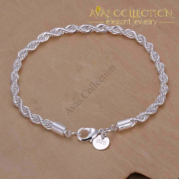 Twisted Rope Bracelet/ Avas Collection Chain & Link Bracelets