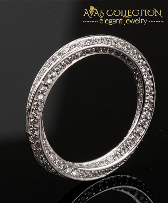 Eternity Ring With A Twist Rings