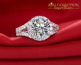 2 Carat Lovely Engagement Ring/ Simulated Diamonds Wedding Bands