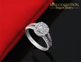 2 Carat Lovely Engagement Ring/ Simulated Diamonds Wedding Bands
