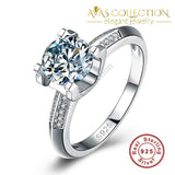 1 Carat Classy Engagement Ring 4 / White Rings