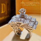 4 Styles Luxury Wedding Ring Sets 10 / 01 Engagement Rings