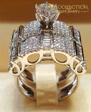 4 Styles Luxury Wedding Ring Sets 10 / 02 Engagement Rings