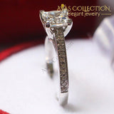 Princess 1Ct Promise/ Engagement Ring Synthetic Diamonds Wedding Bands