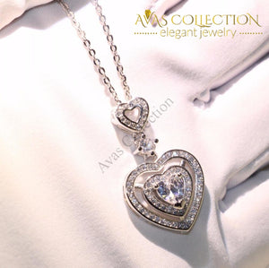 Sparkling Luxury Heart Necklace - Avas Collection