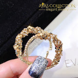 Big Circle Hoop Earrings Silver Gold Color