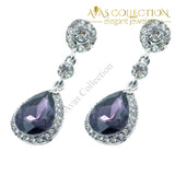 Drop Shape Alloy Imitation Crystal Earrings