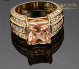 Champagne  Vintage Yellow Gold Filled Ring - Avas Collection