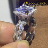 2019 New Luxury Wedding Ring Set Engagement Rings