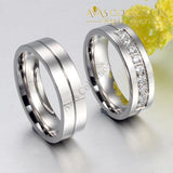 Couple Rings  Stainless Steel Wedding Rings - Avas Collection