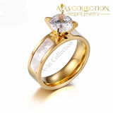 Luxury Engagement Ring Set Gold/ Silver Color - Avas Collection