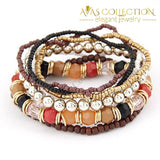 Multi-Layer Beads Bracelet/ Avas Collection Charm Bracelets