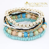 Multi-Layer Beads Bracelet/ Avas Collection Charm Bracelets