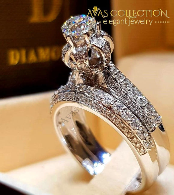 Luxury Vintage Bridal Wedding Ring Engagement Rings
