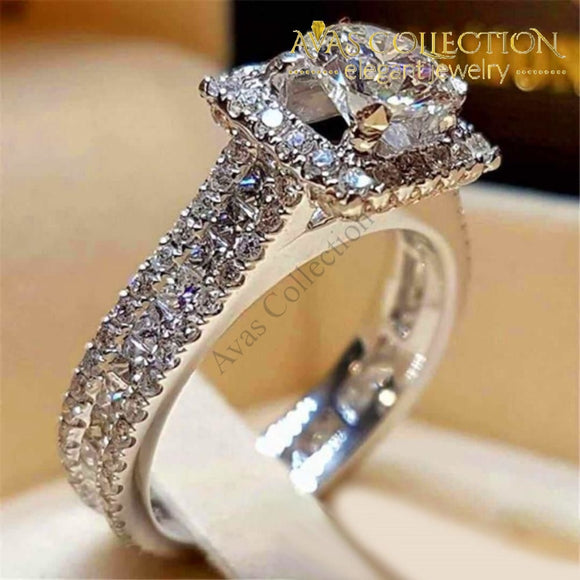 Luxury Cute Promise Engagement Rings For Women-Smt3829