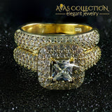 Luxury Bold Wedding Ring Engagement Simulated Diamonds Rings
