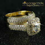 Luxury Bold Wedding Ring Engagement Simulated Diamonds Rings