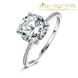 Round Cut 14k Yellow Gold/ 18k White Gold Filled/ 925 Engagement Ring/Promise Ring/ Anniversary - Avas Collection