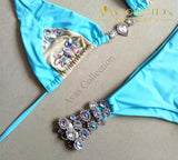 Luxury Rhinestone Swimsuit Shiny Waist Swimwear Sexy Summer Bikini - Avas Collection
