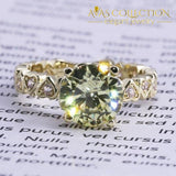 New Arrival 14K Yellow Gold Filled Lovers Ring Ser Engagement Rings