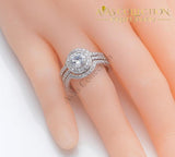 2 Carats 3 in 1 Wedding Set Round - Avas Collection