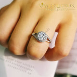 925 Sterling Silver Womens Ring Simulated Diamonds/ Cocktail 5 Engagement Rings