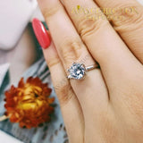 New Arrival Solid 925 Sterling Silver Solitaire Ring 5 Rings