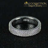 Rose Gold/ White Gold Filled Eternity Ring - Avas Collection