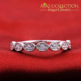 Solid  925 Sterling Silver Band Eternity Ring - Avas Collection