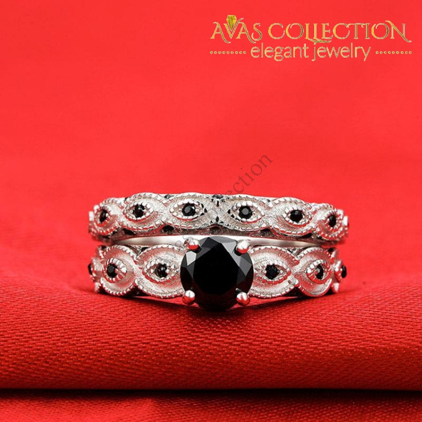 Solid 925 Sterling Silver Black Leather Bead Bracelet - with Secure Lobster Lock Clasp 7.75