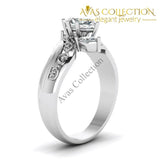 Marquise Cut Stone 18k White Gold Filled - Avas Collection